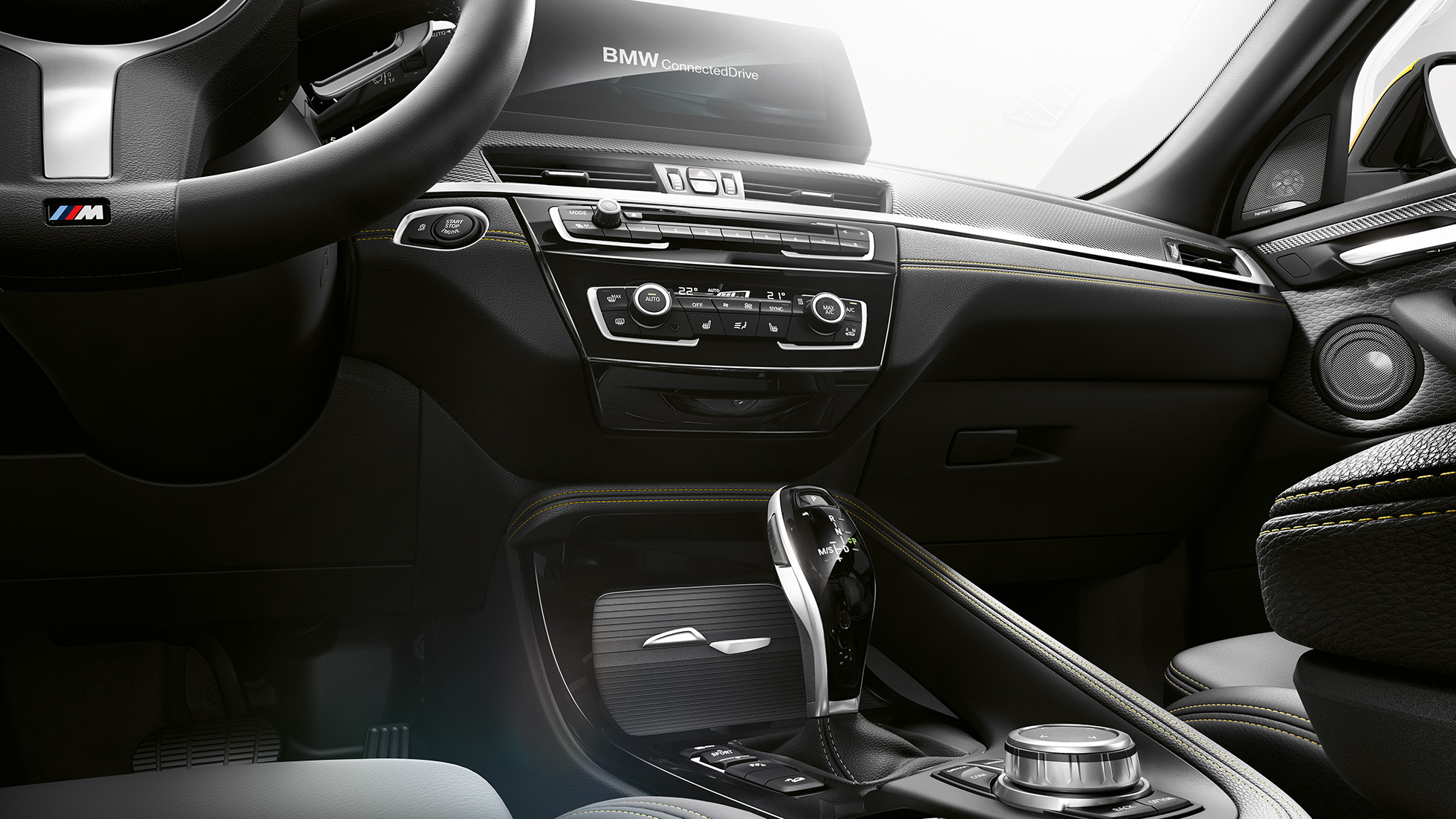 Midterkonsol BMW X2 F39 BMW X2 2018 F39 interiør midterkonsol