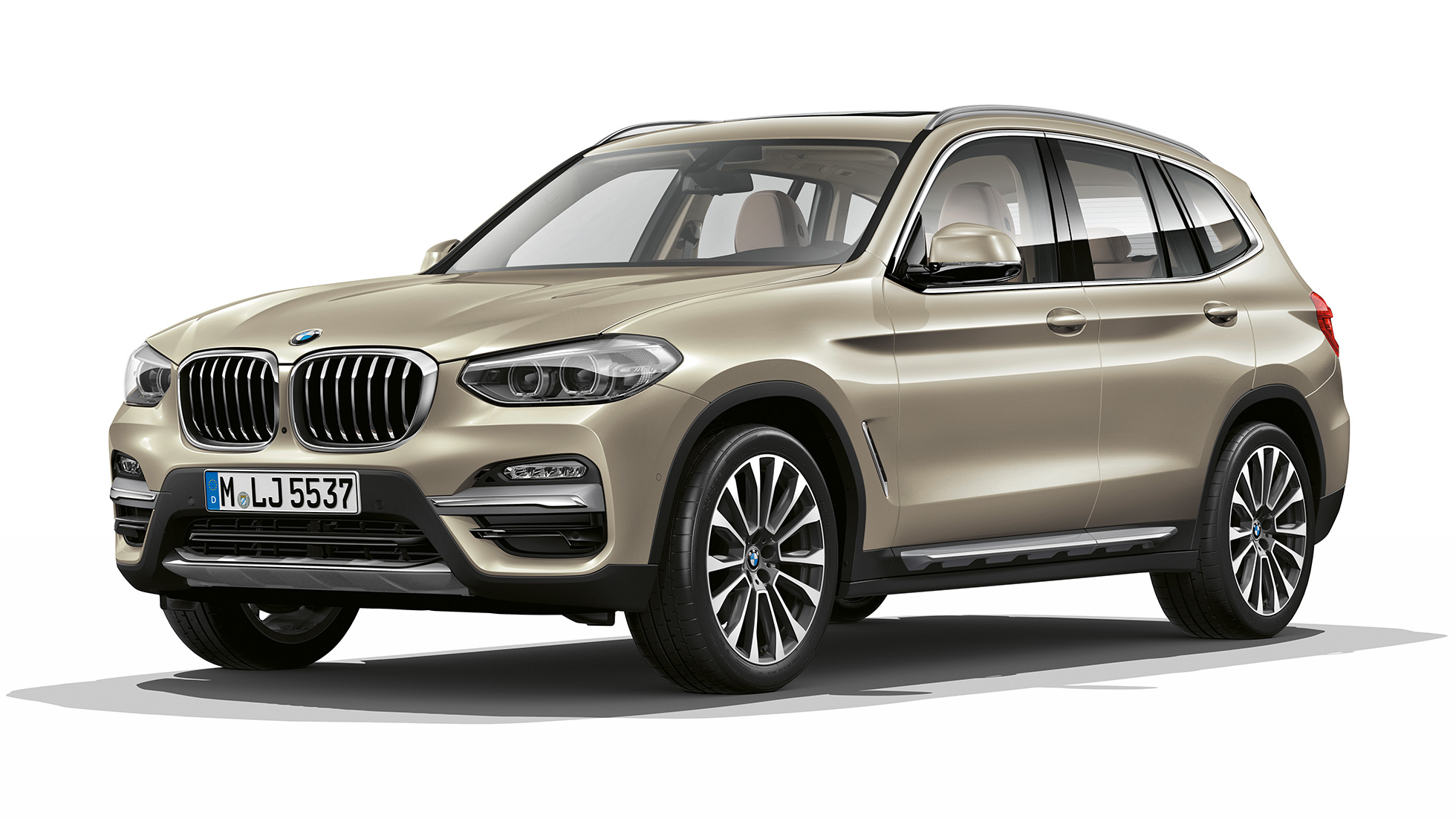 BMW X3 M40i, Model Luxury Line, trekvartbillede forfra BMW X3 M40i, Model Luxury Line, trekvartbillede forfra
