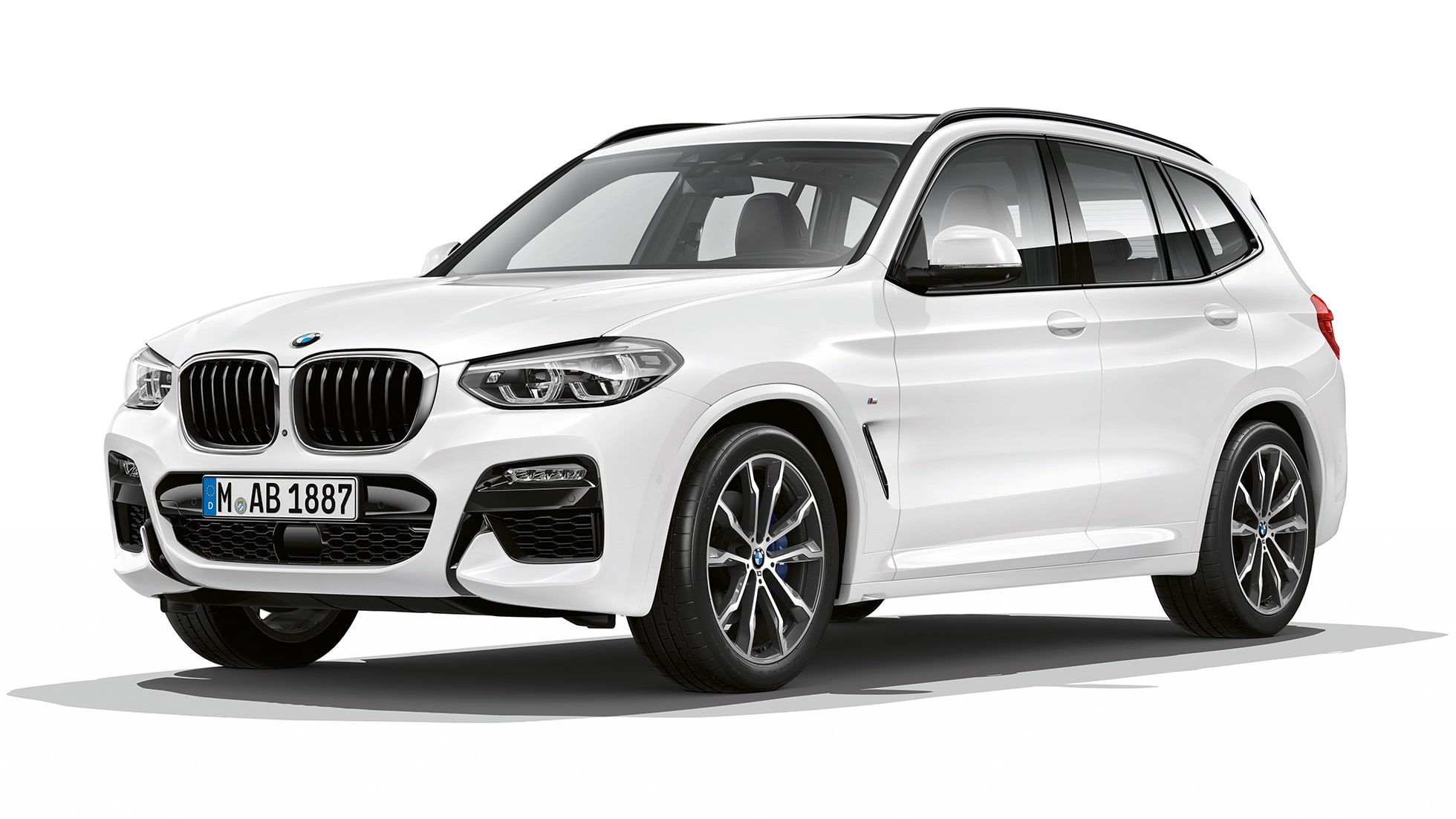 BMW X3 M40i, Model M Sport, trekvartbillede forfra BMW X3 M40i, Model M Sport, trekvartbillede forfra