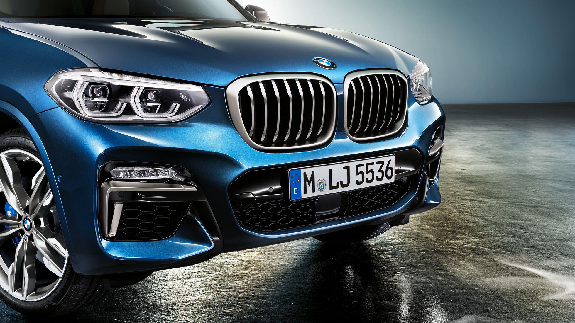 BMW X3 M40i, frontskørt og nyre BMW X3 M40i, frontskørt og nyre