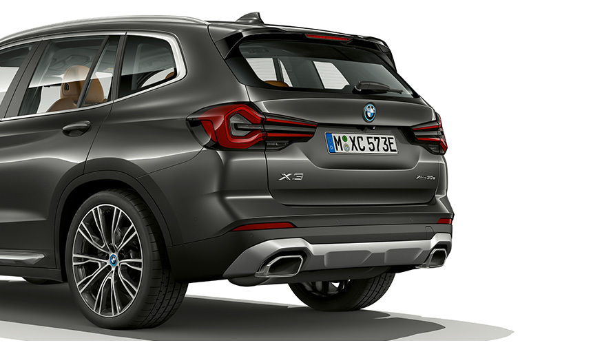 BMW X3 G01 Sophisto Grey hækdesign 2021 BMW X3 G01 Sophisto Grey nærbillede hækdesign 2021