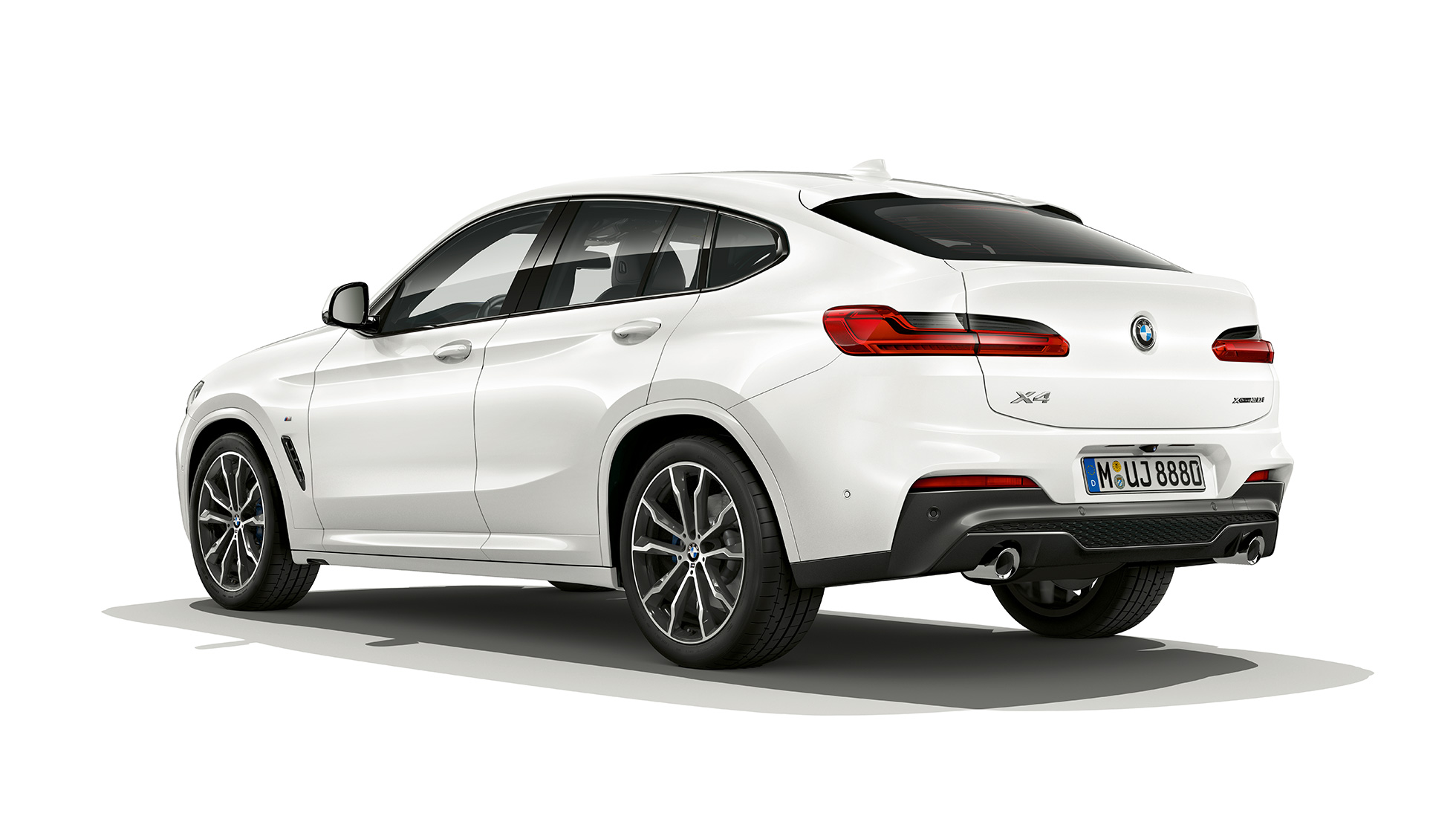 BMW X4 M Sport set bagfra let drejet BMW X4 xDrive30i M Sport G02 2018 Alpine White set bagfra let drejet