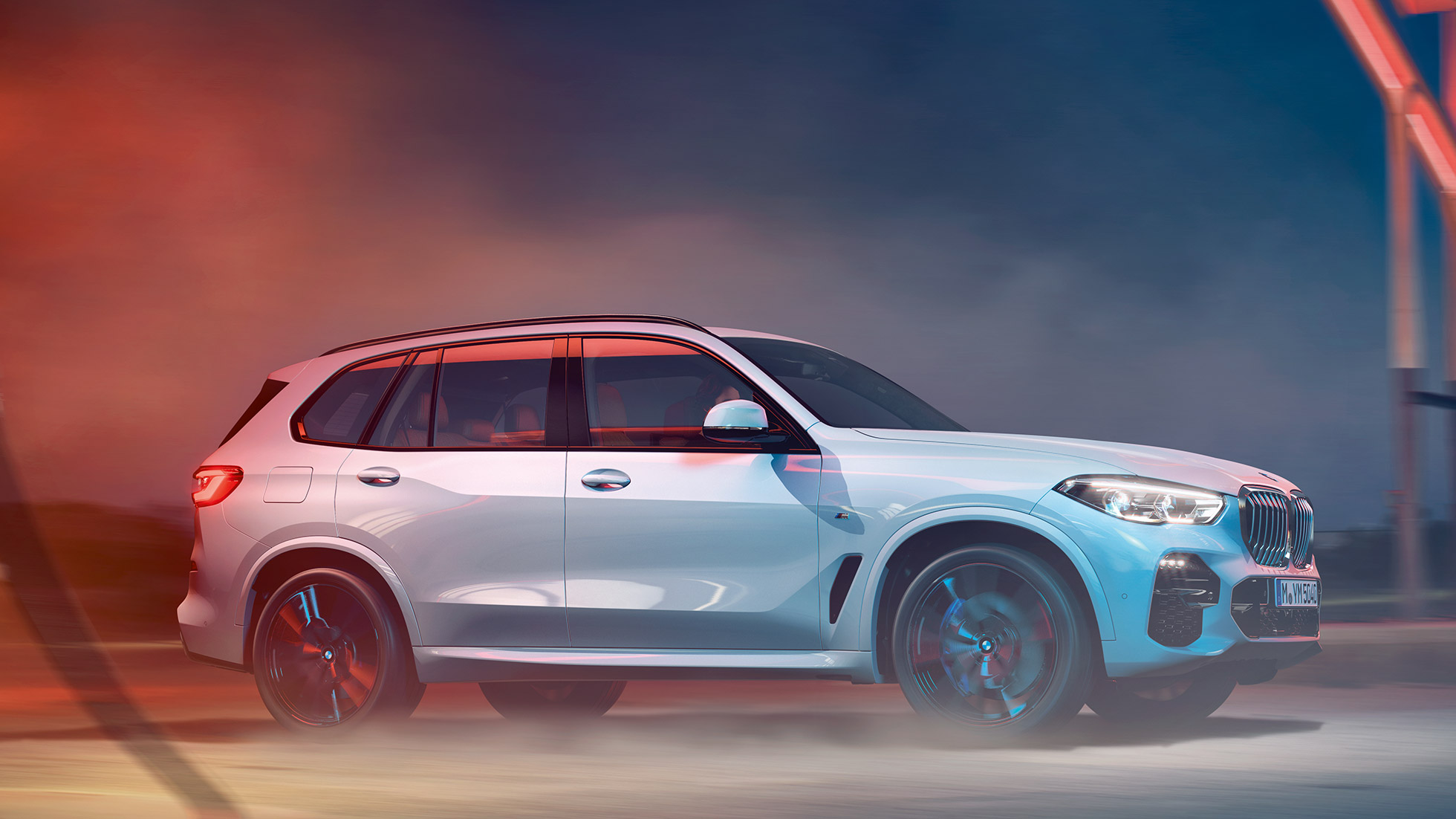 BMW X5 G05 2018 set fra siden BMW X5 G05 2018 Mineral White Metallic set fra siden