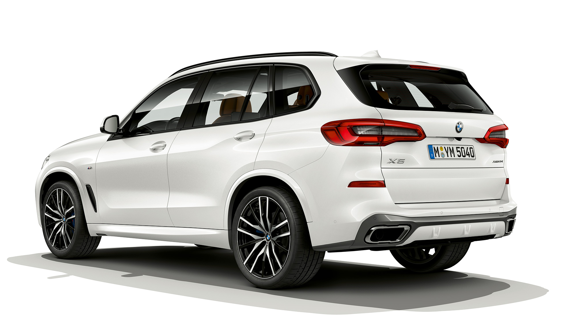 M Sport BMW X5 xDrive40i set bagfra let drejet M Sport BMW X5 xDrive40i G05 2018 Mineral White Metallic set bagfra let drejet