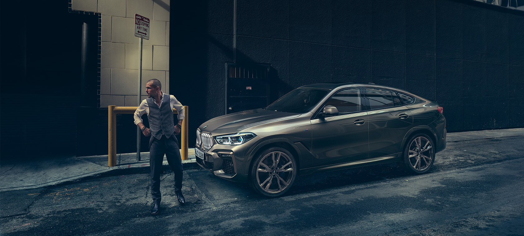 BMW X6 G06 2019 Manhatten metallic set forfra let drejet
