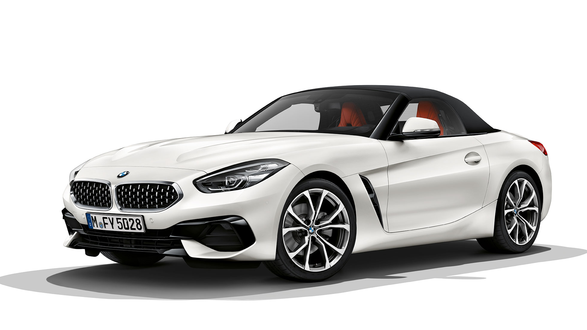 BMW Z4 Roadster Model Sport Line, set forfra let drejet BMW Z4 Roadster Model Sport Line, set forfra let drejet