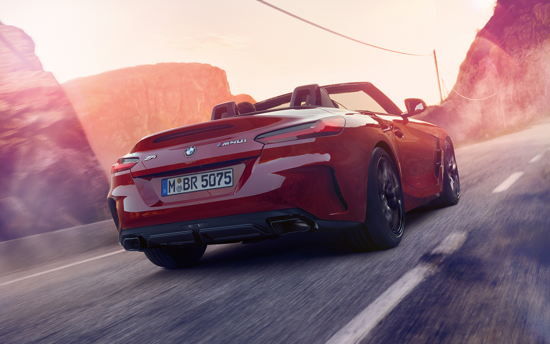 BMW Z4 Roadster (G29) set bagfra på landevej