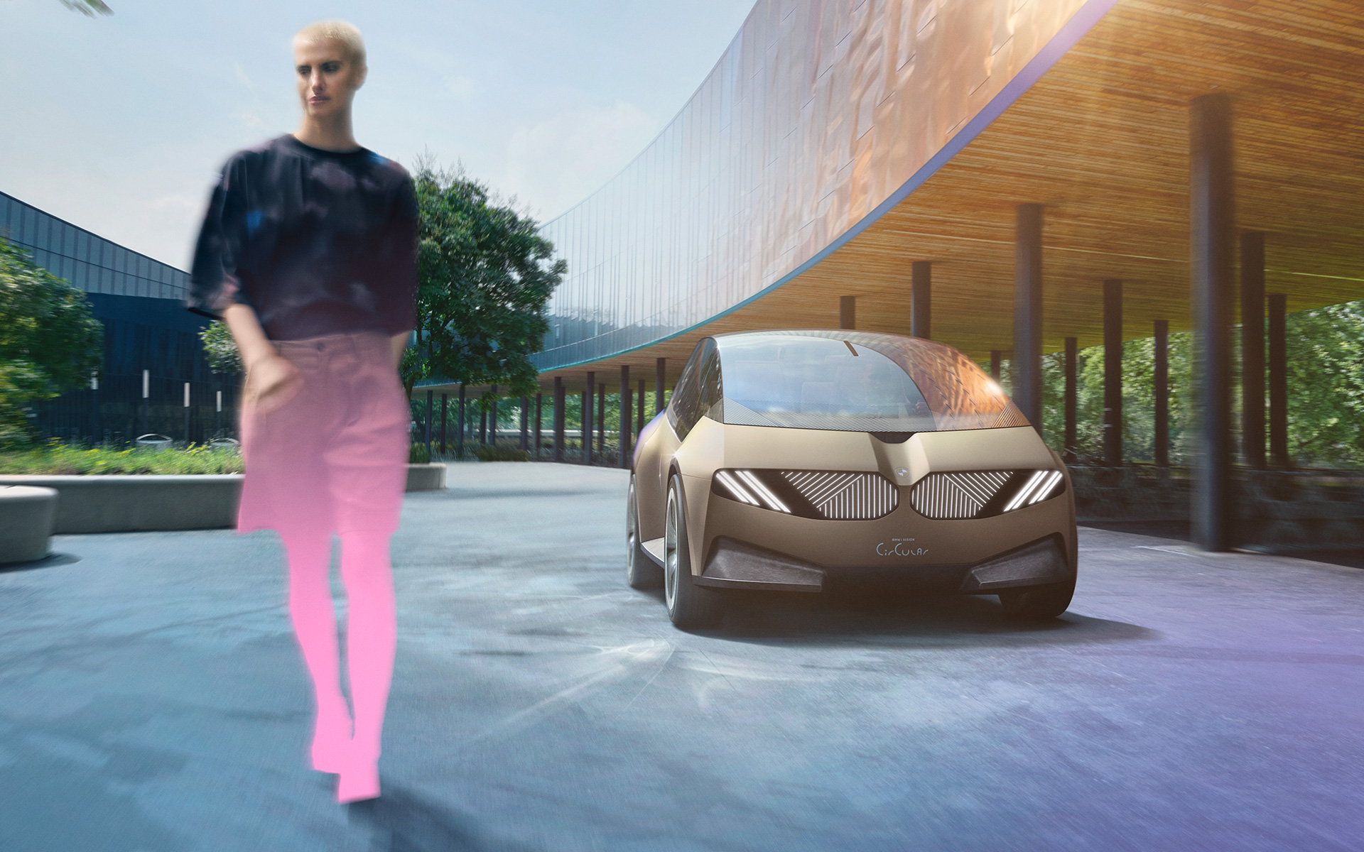 BMW i Vision Circular 2021 Visionær bil Billede 1