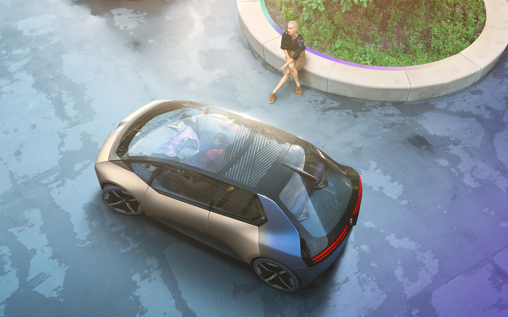 BMW i Vision Circular 2021 Visionær bil Billede 2