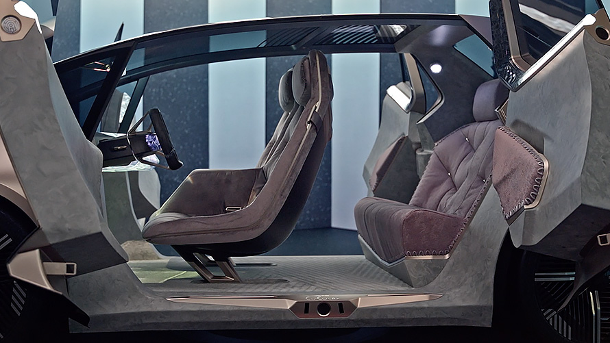 Video interiør design BMW i Vision Circular 2021 BMW i Vision Circular 2021 Visionær bil Interiør design video