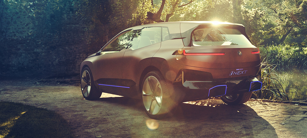 BMW Vision iNEXT set bagfra BMW Vision iNEXT set bagfra, i solen i en lysning