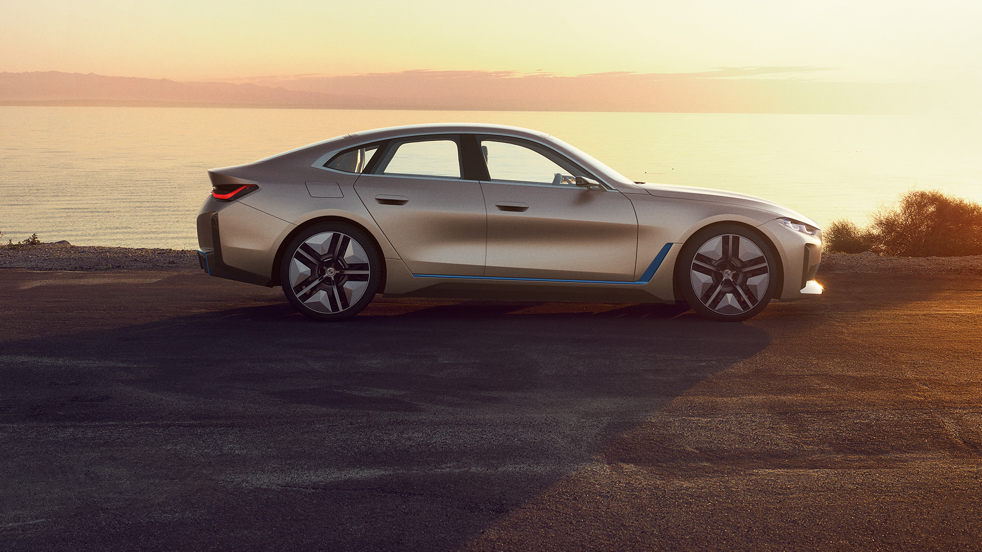 BMW Concept i4 2020 G26 udvendigt BMW Concept i4 2020 G26 elbil fuldt elektrisk BMW Gran Coupé udvendigt