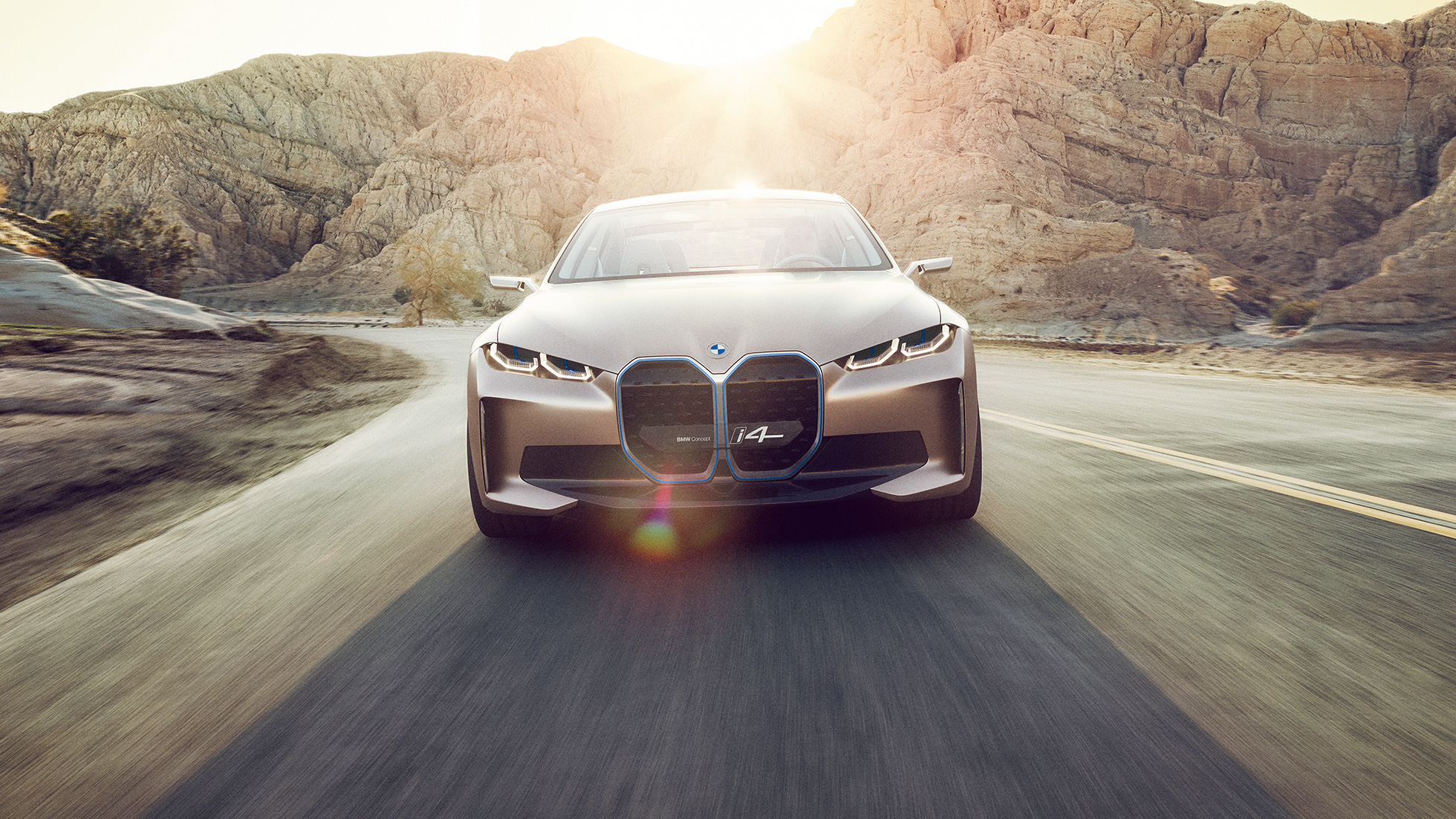 Køredynamik BMW Concept i4 2020 G26 BMW Concept i4 2020 G26 elbil fuldt elektrisk BMW Gran Coupé køredynamik rækkevidde