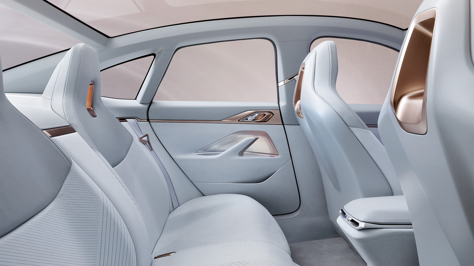 Interiør 3 BMW Concept i4 2020 G26 Interiør 3 BMW Concept i4 2020 G26 elbil fuldt elektrisk BMW Gran Coupé