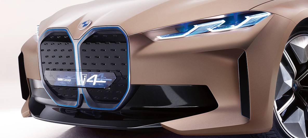 BMW Concept i4 2020 G26 billede 1 BMW Concept i4 2020 G26 elbil fuldt elektrisk BMW Gran Coupé billede 1