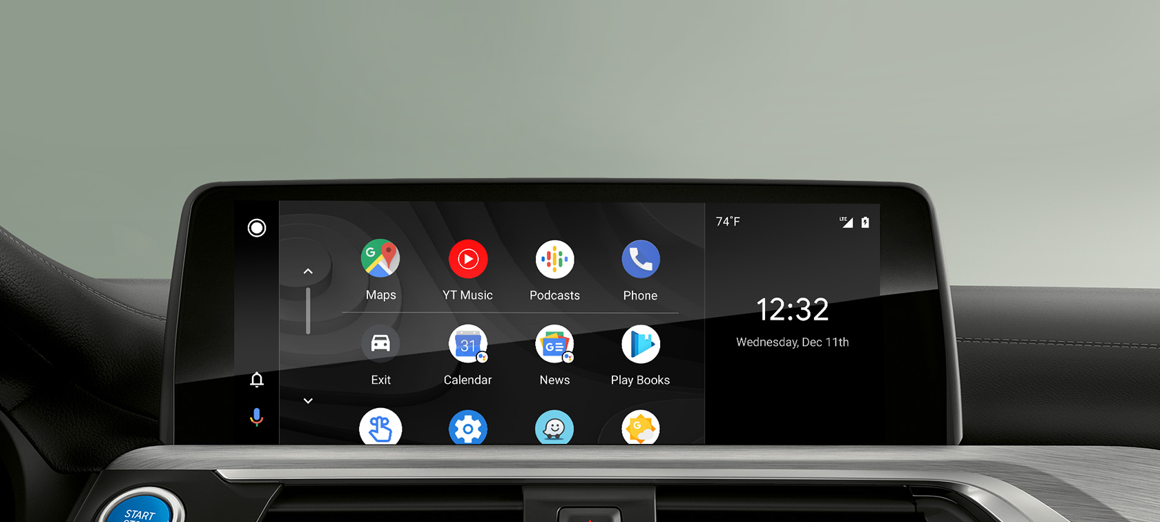 Android Auto Smartphone-integration Android Auto Smartphone-integration Menu i kontroldisplay BMW ConnectedDrive