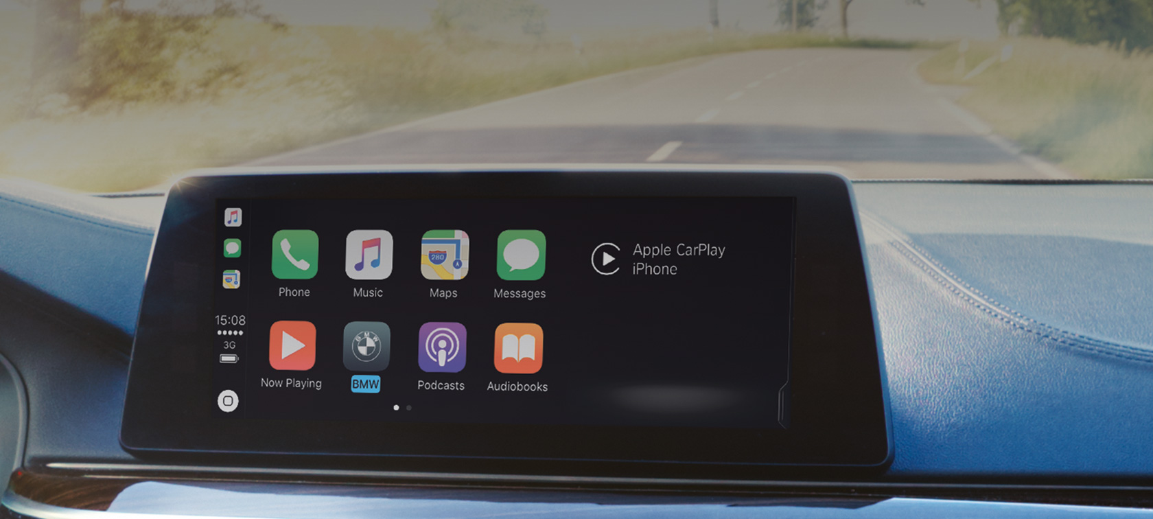 Apple CarPlay® Smartphone-integration Apple CarPlay® Smartphone-integration Menu i kontroldisplay BMW ConnectedDrive