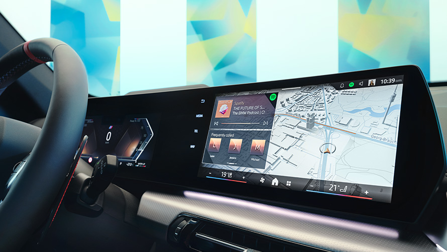 BMW indvendigt udstyr display med Operating System 9 BMW indvendigt udstyr BMW Maps på display med Operating System 9