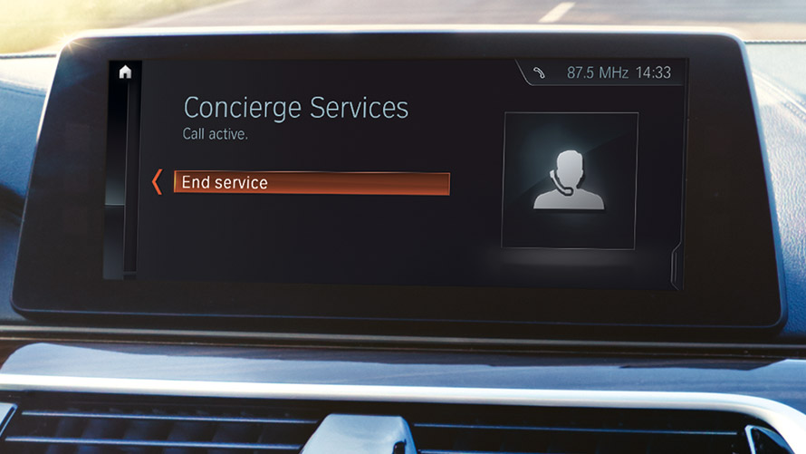 Concierge Service Concierge Services ses i BMW display
