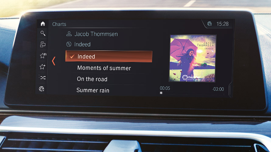Connected Music Connected Music vises i BMW display