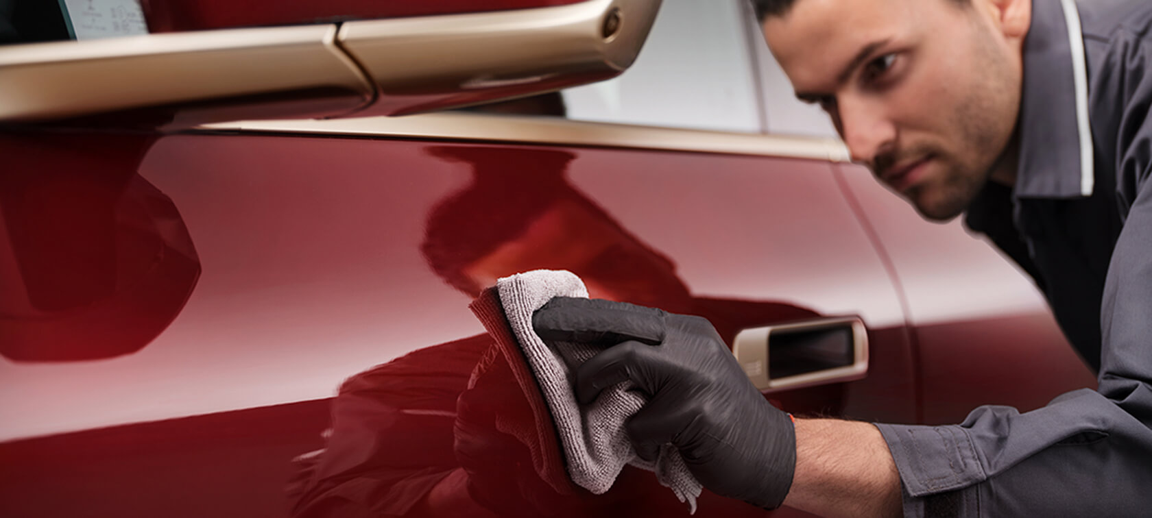 BMW med skinnende ren lak