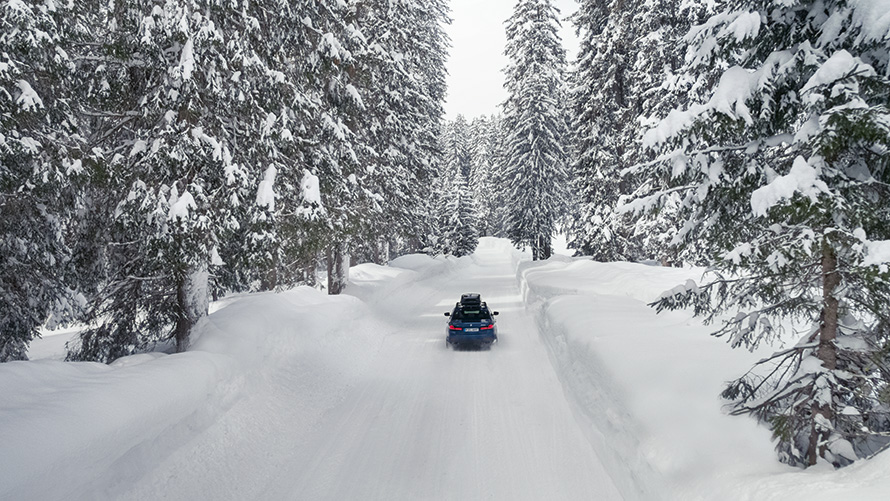 BMW på svensk vinterväg
