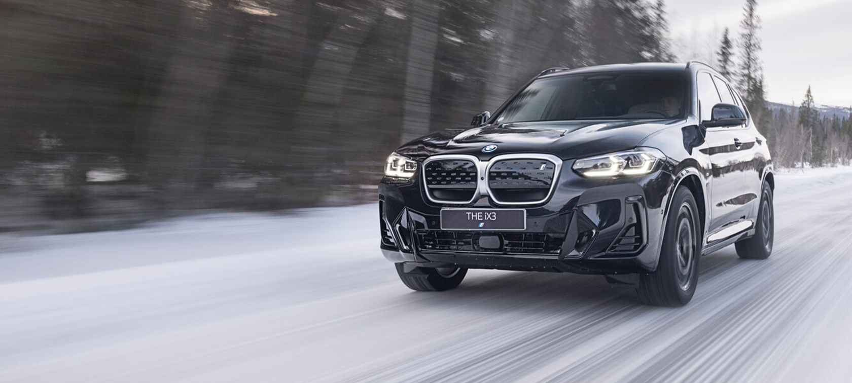 BMW iX3 G08 2021 M Carbon Black set fra siden
