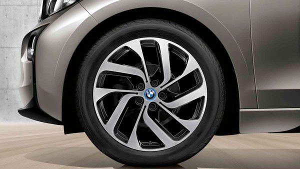  19'' BMW i lättmetallfälg Turbinstyling 428 Bicolor (Svart, högglanspolerad).