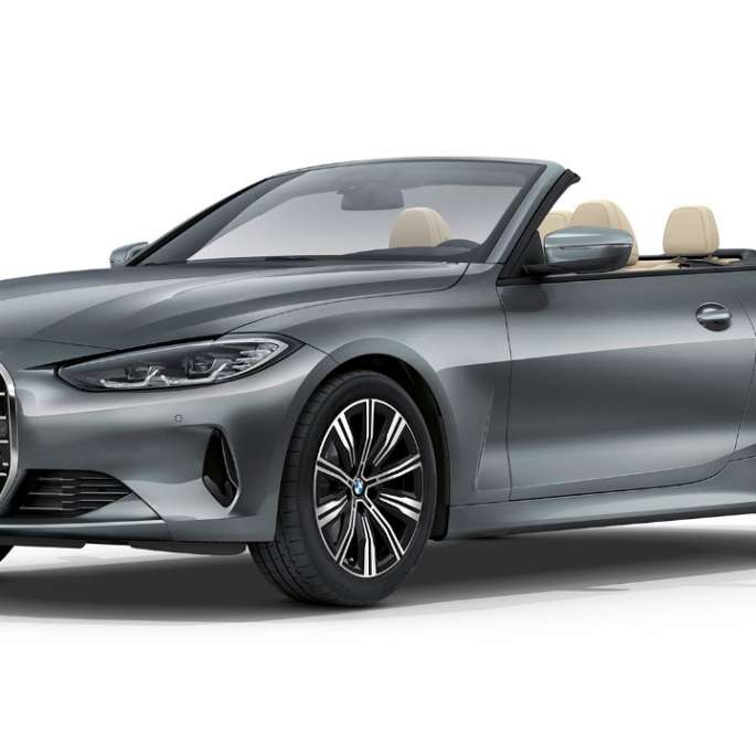 BMW 4-serie Cabriolet G23 2020 standardkonfiguration Sanremo Green metallic set forfra let drejet