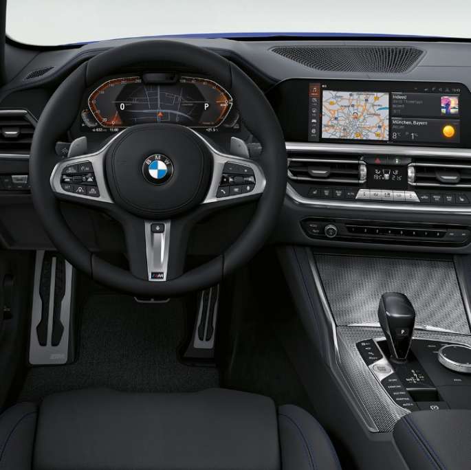 Indtræk i eksklusivt læder BMW 4-serie Coupé G22 2020 M sportspakke kabine