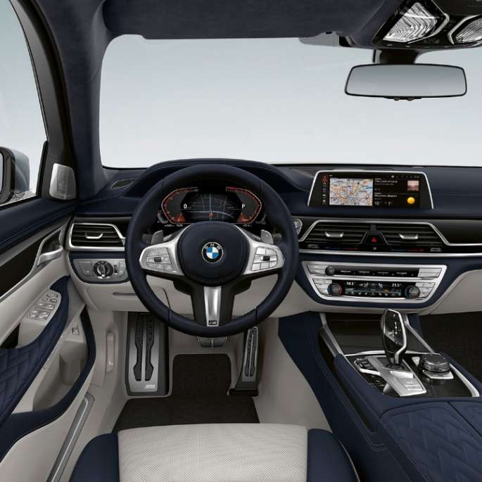 BMW 7-serie Sedan, M sportspakke, interiør BMW 7-serie Sedan, M sportspakke interiør