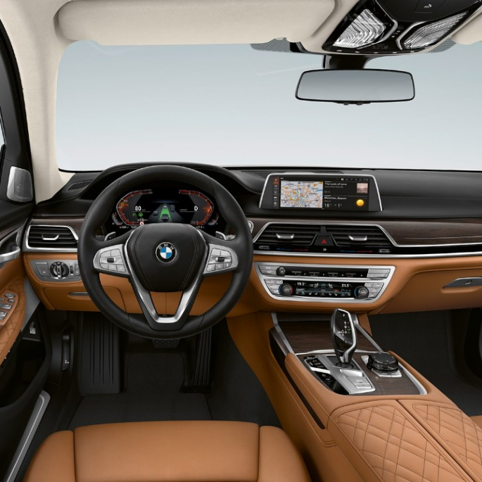 BMW 7-serie Sedan med eksteriør i Pure Excellence-design, interiør BMW 7-serie Sedan med eksteriør i Pure Excellence-design, interiør